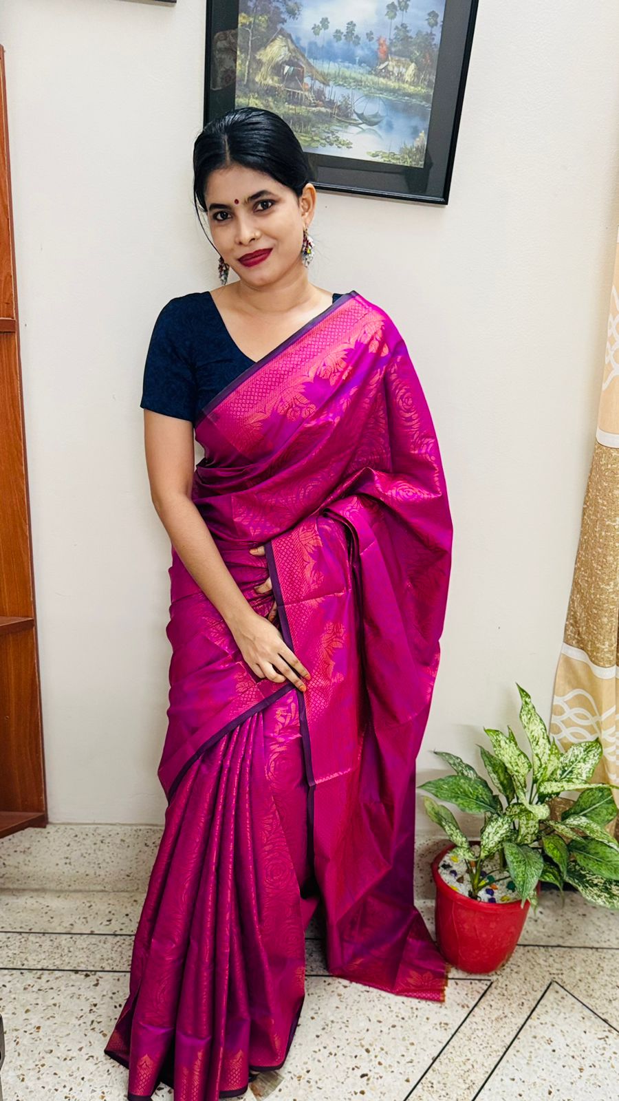 সিল্ক কাতান শাড়ি_4