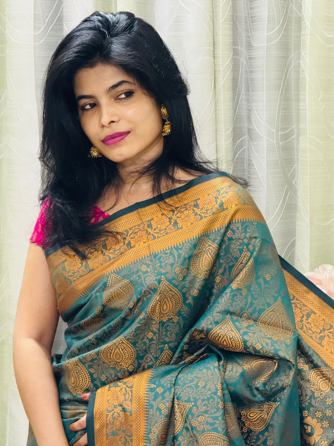 সিল্ক কাতান শাড়ি