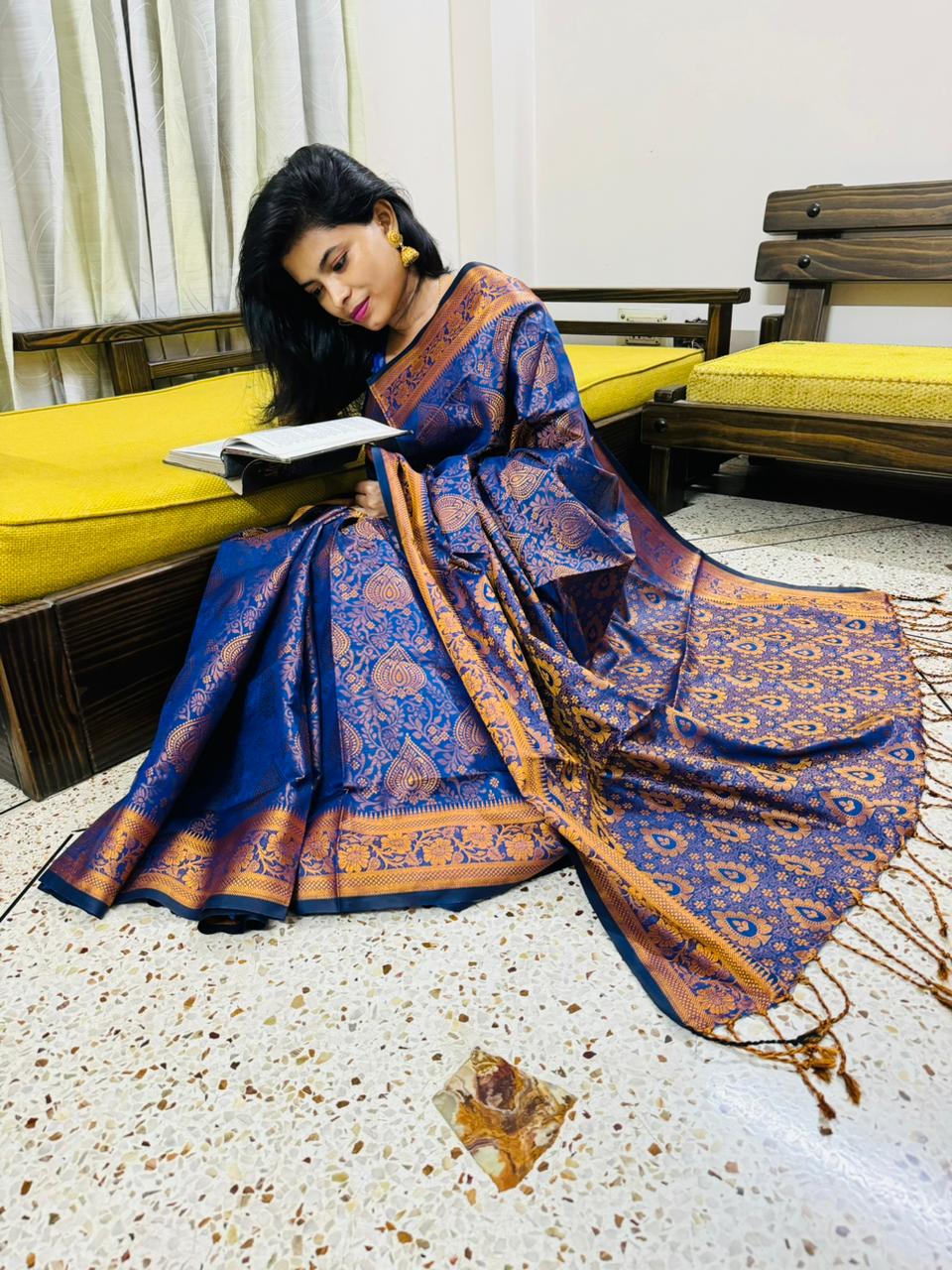 সিল্ক কাতান শাড়ি_4