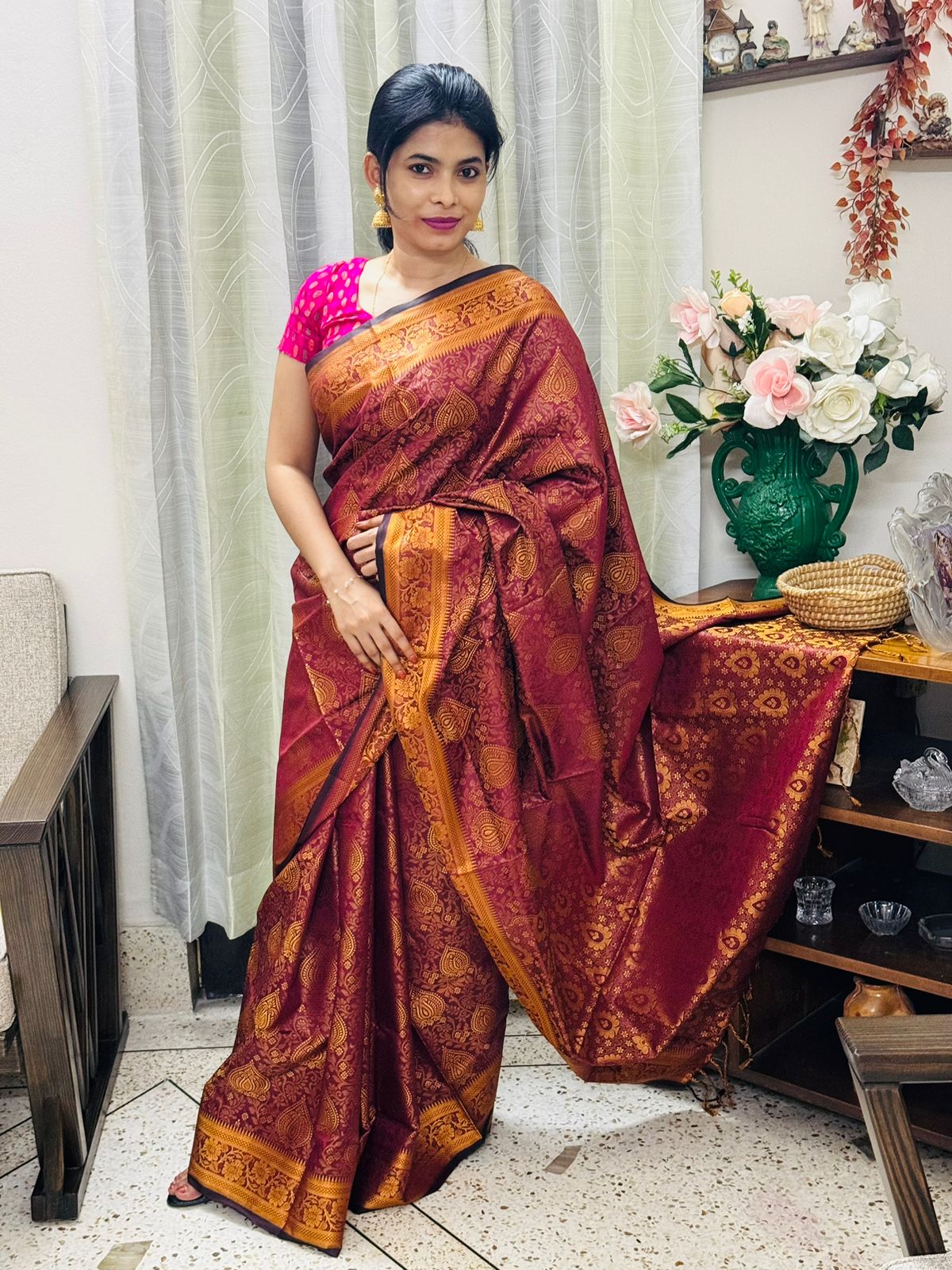 সিল্ক কাতান শাড়ি_1