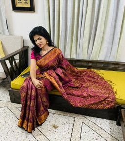 সিল্ক কাতান শাড়ি