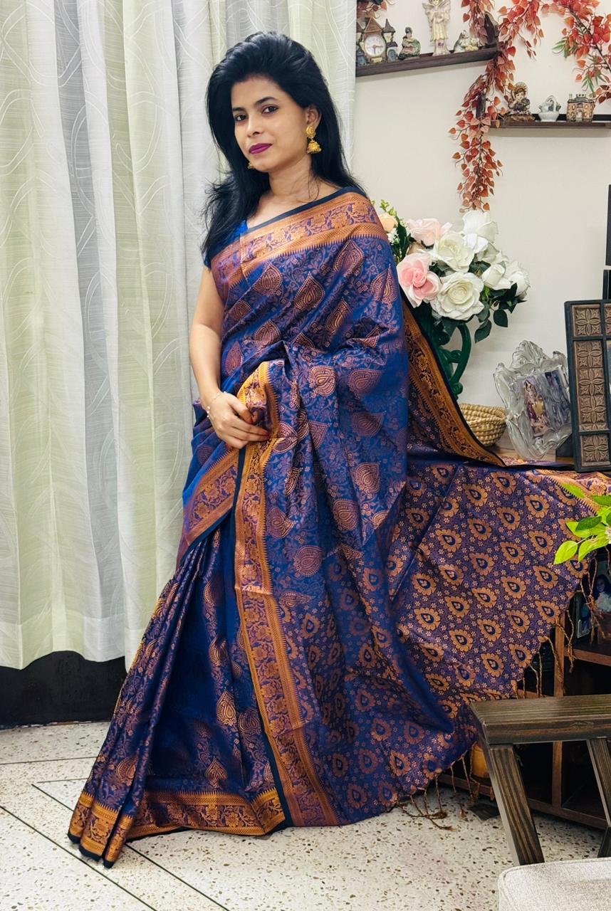 সিল্ক কাতান শাড়ি_3