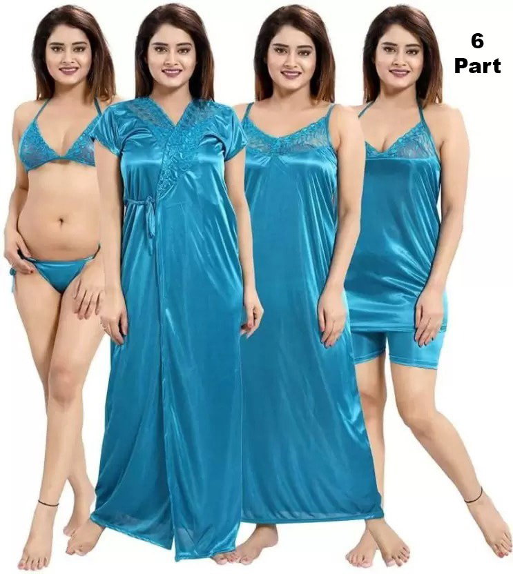 6 Pieces Night Dress Set_0
