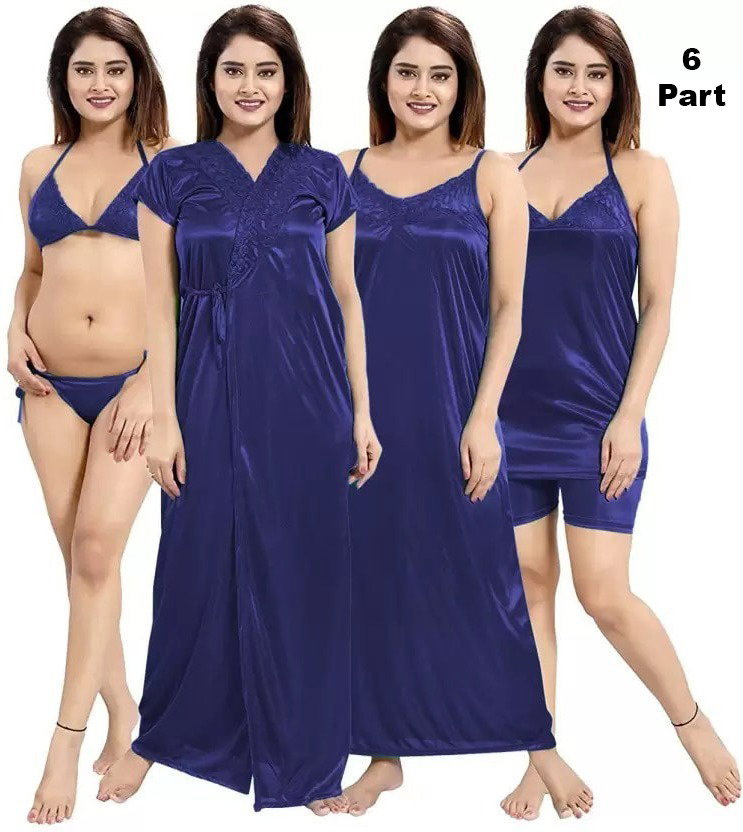 6 Pieces Night Dress Set_2