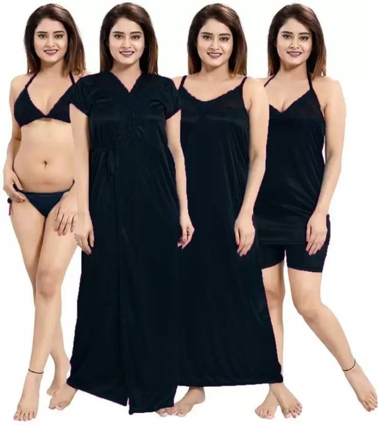 6 Pieces Night Dress Set_1