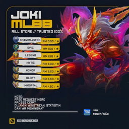 JOKI RANK BY RILLZZ STORE