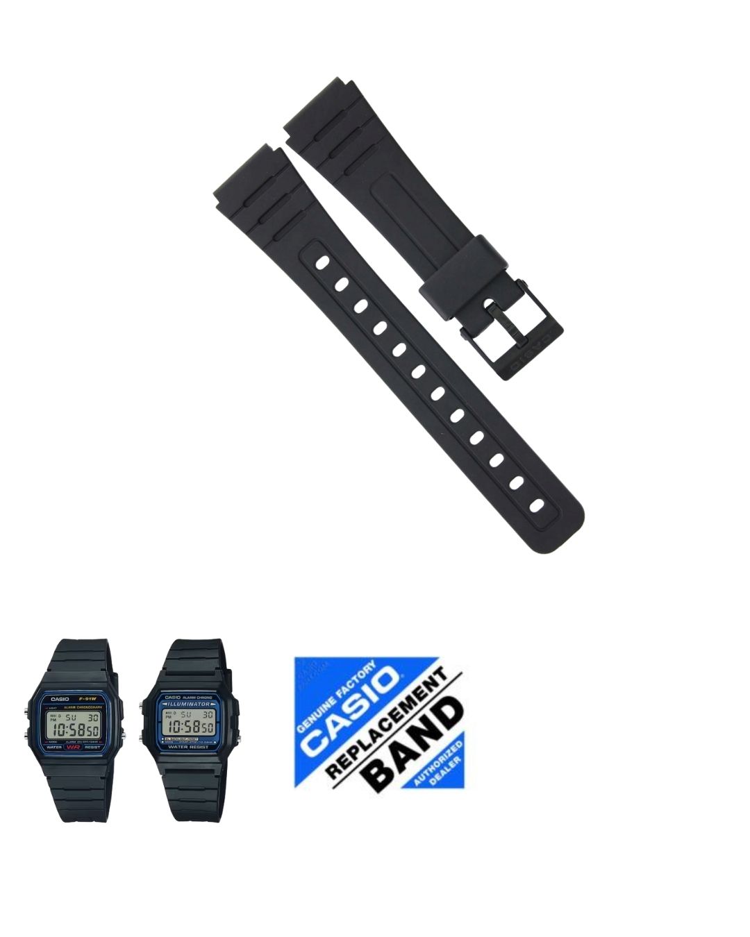 F-105W-1A/F-91W Resin Strap