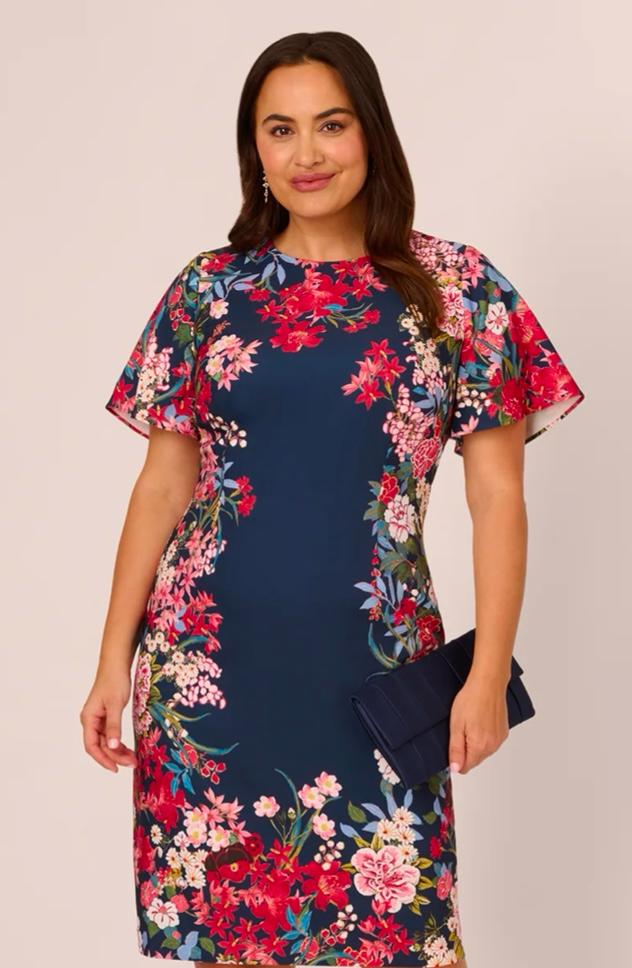Ladies Blue Floral Dress_0