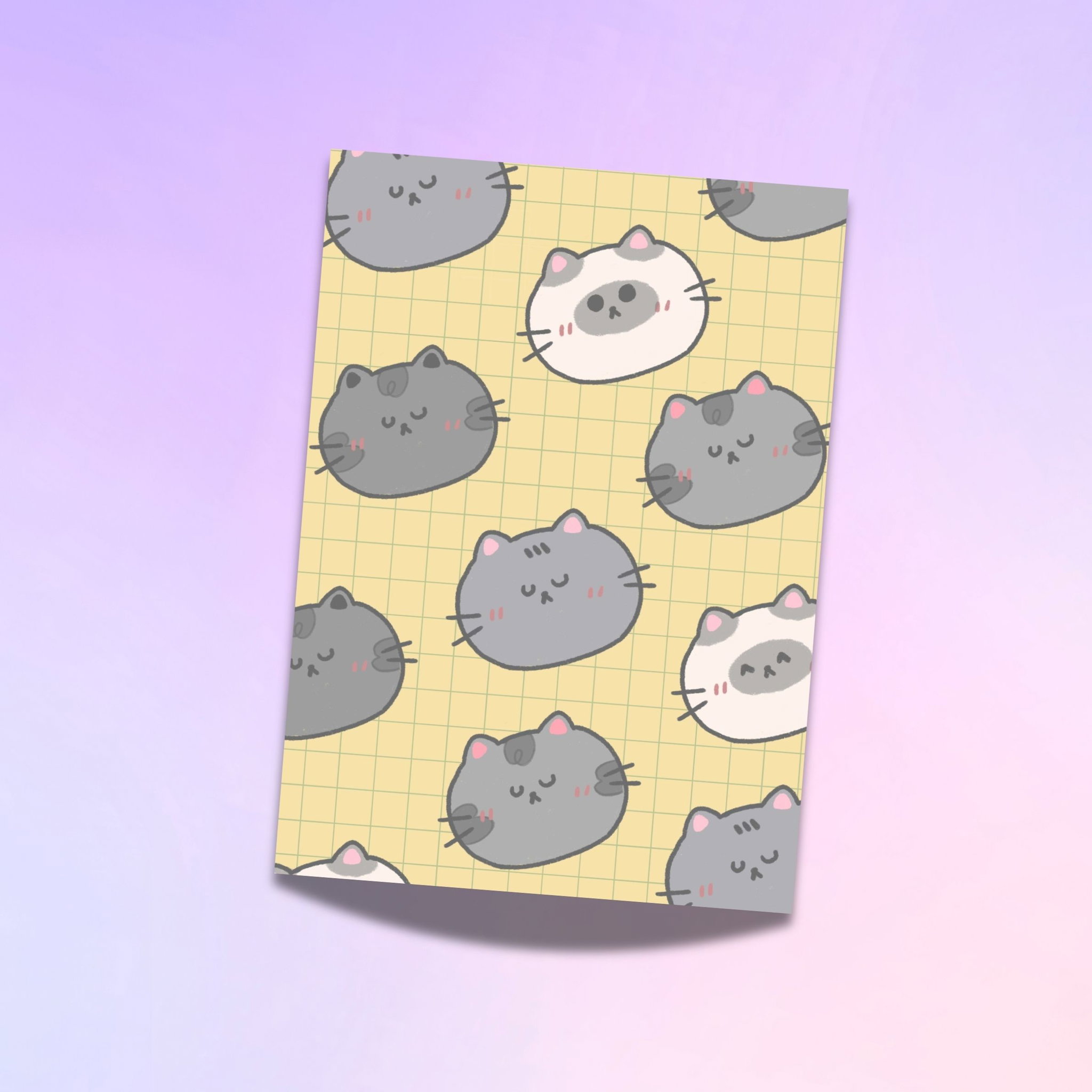 Yellow Meow Art Prints _0