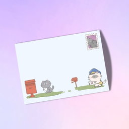 Meow PostCard Art Print 
