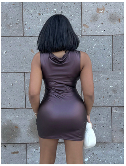 Ruched Sexy Mini Dress