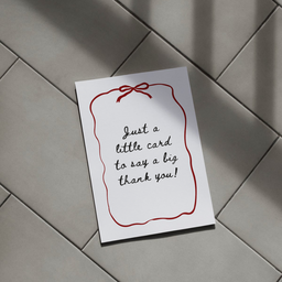 Big Thank You Card 