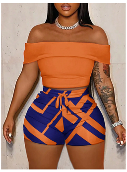 Waist Tie Mini Shorts Set