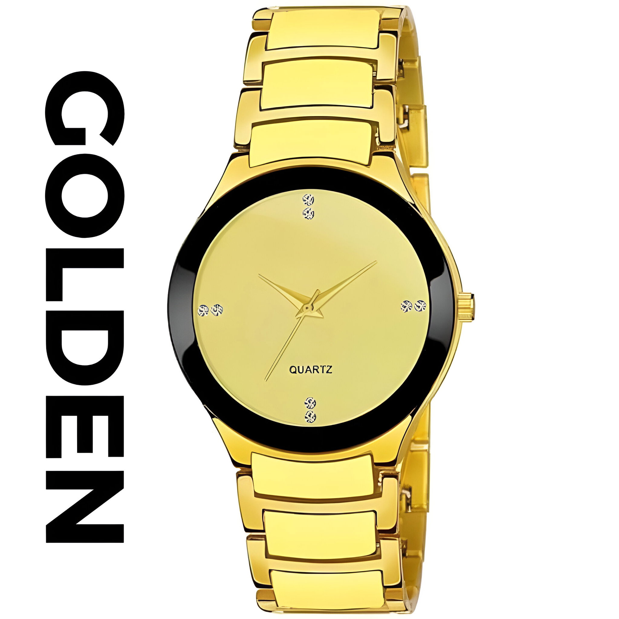 Stylish Waterproof luxury Golden watch _0