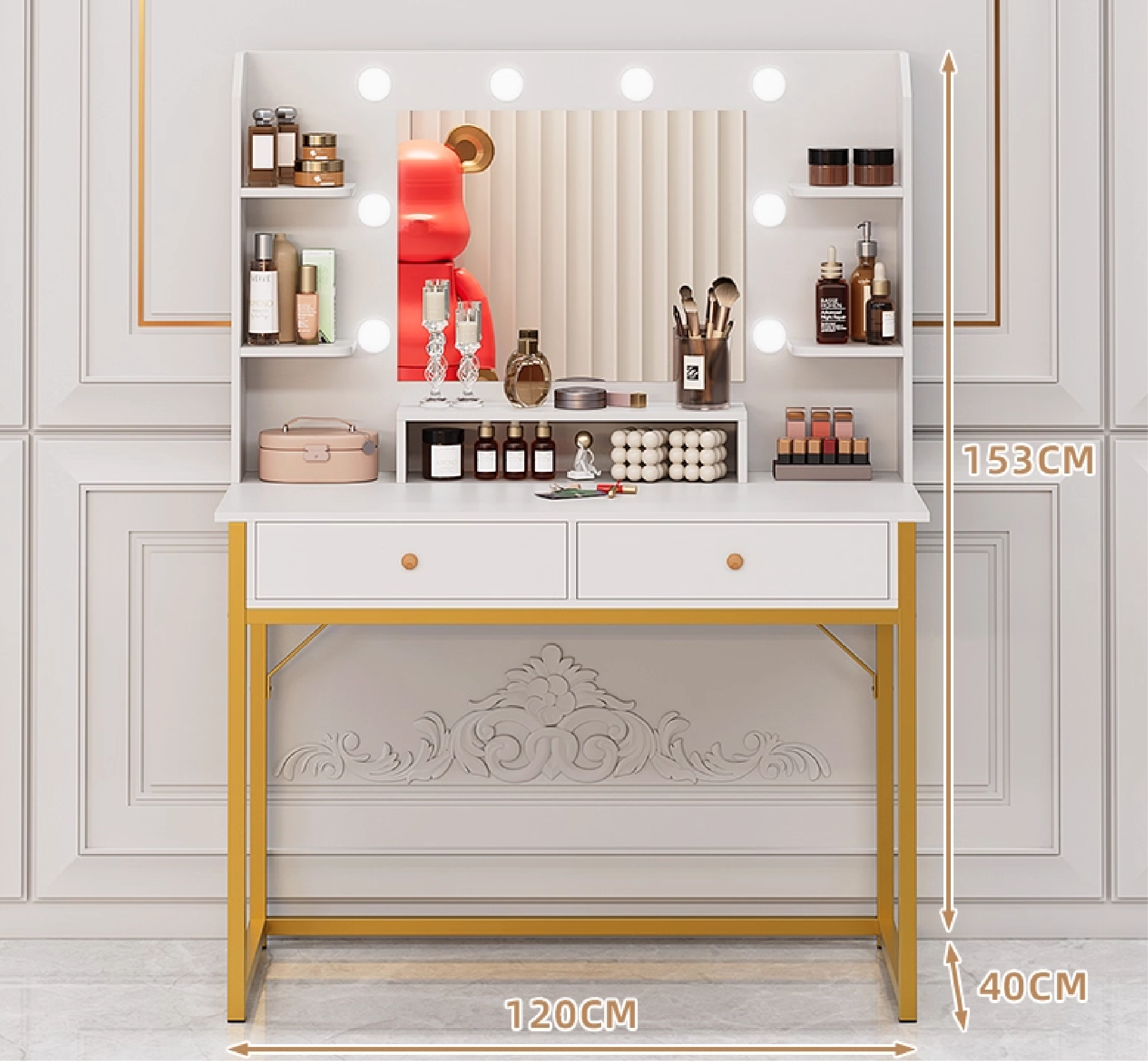 10700104 - 120CM MODERN VANITY TABLE _2