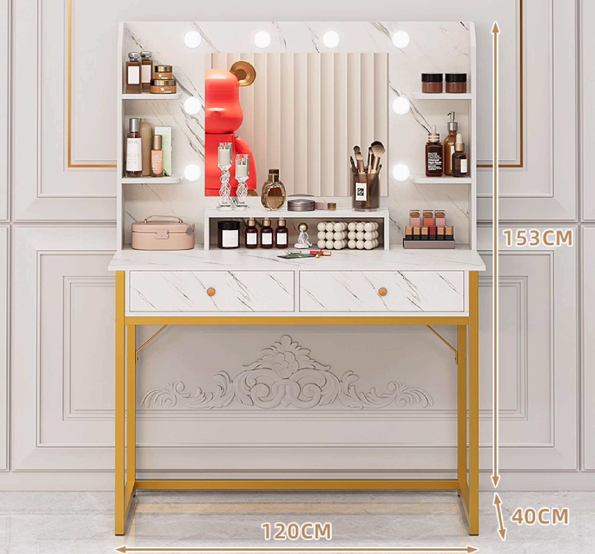 10700104 - 120CM MODERN VANITY TABLE _3