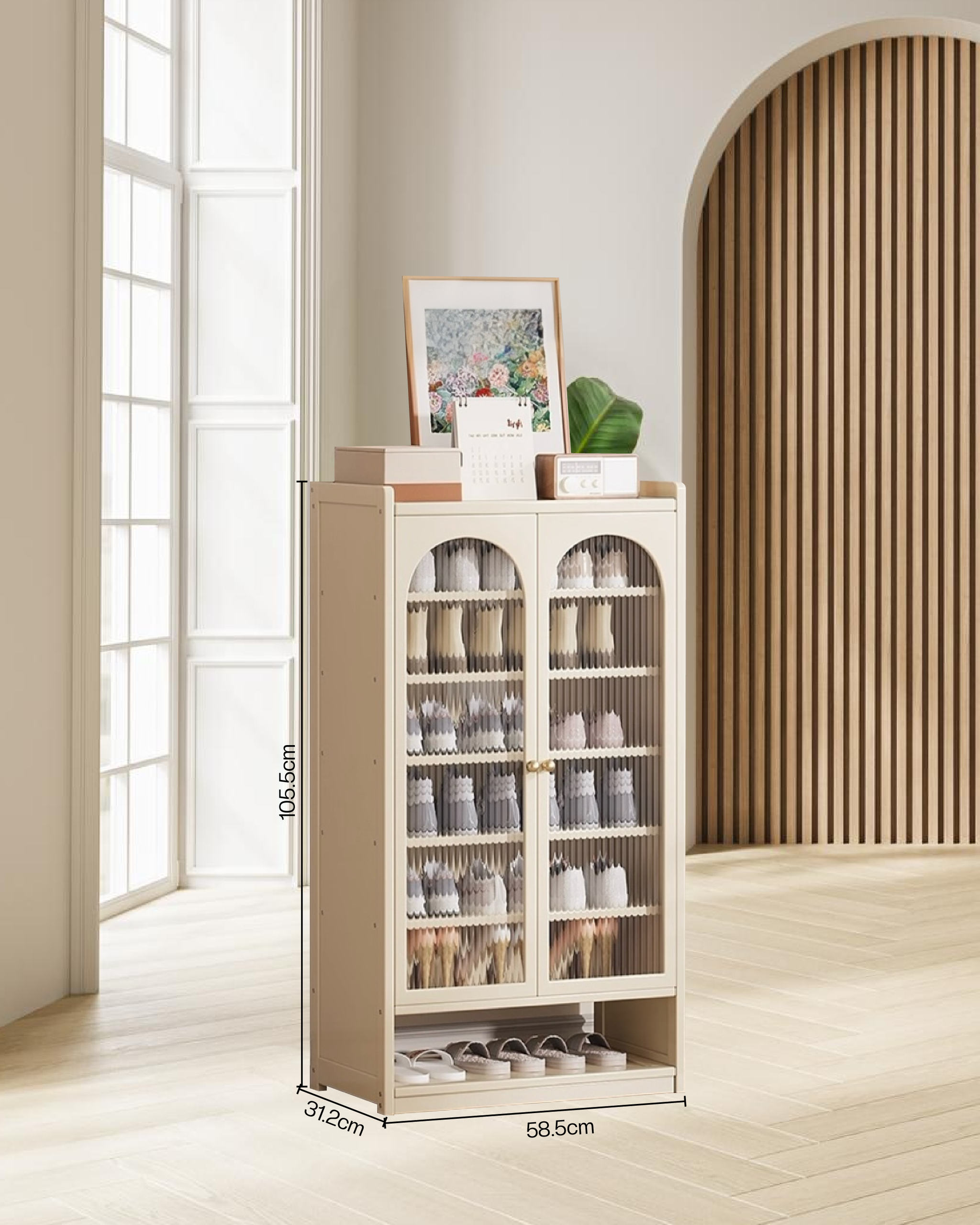10500101 - OAKLYN SHOE CABINET - 8 TIER_0