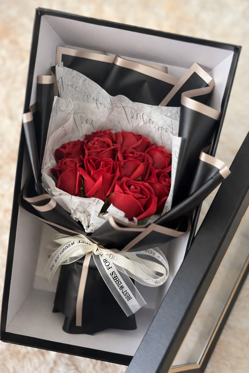 Midnight Red Everlasting Rose Box_0