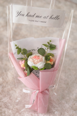 Handmade Crochet Flower Minimalistic Bouquet 