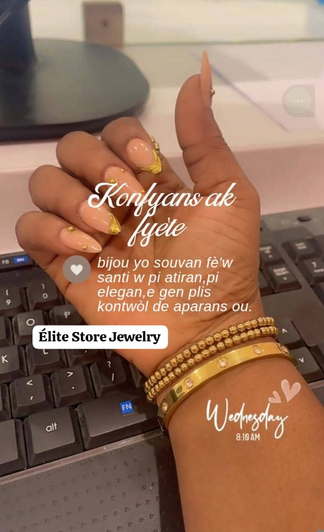 Set Bracelet Stainless Beads et Bracelet Cartier Love Point blanc Avec bague Stainless beads _0