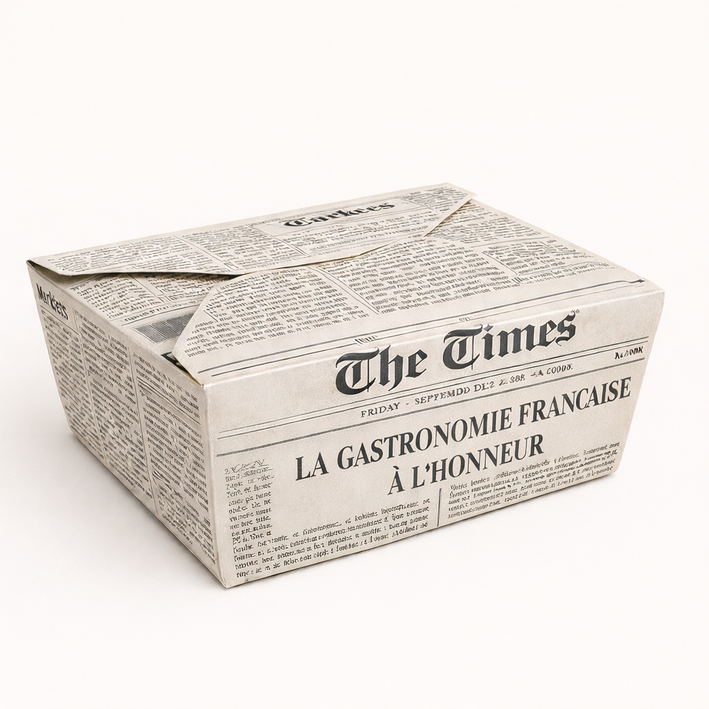TAKEOUT LUNCH BOXES -RETRO NEWSPAPER PRINTS / 40oz - 1183ml_2