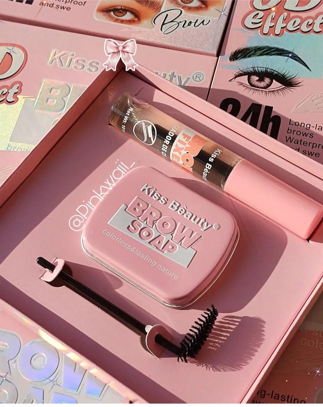 Kit para fijar cejas con efecto laminado