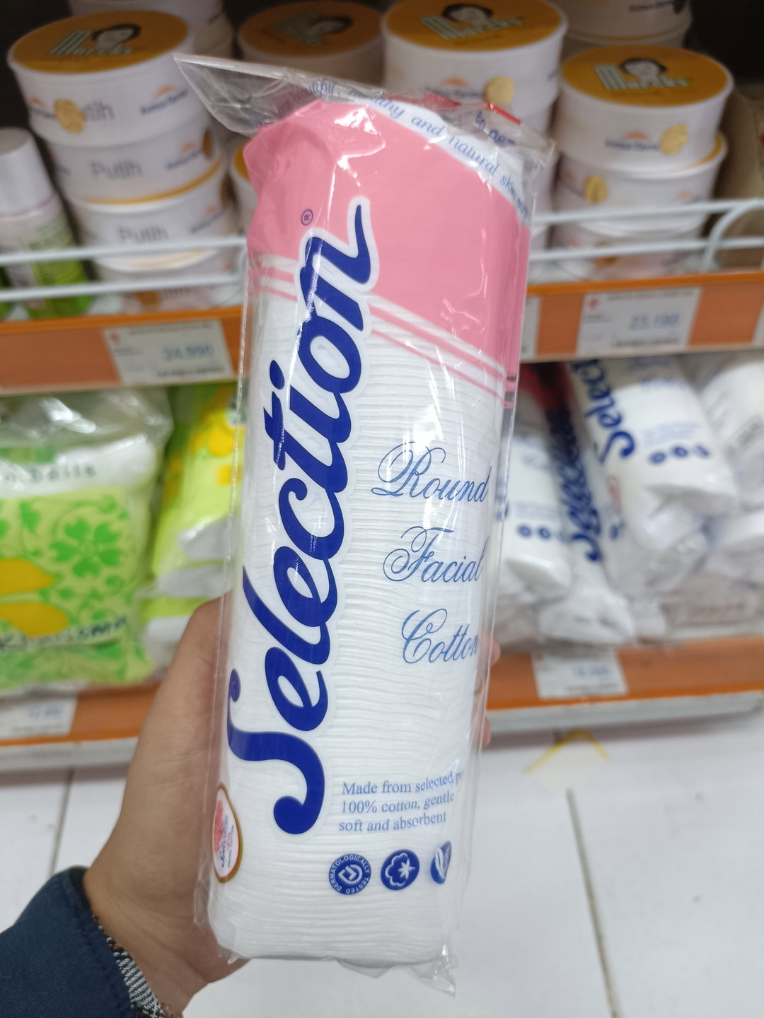 SELECTION ROUND FACIAL COTTON 80G/144
