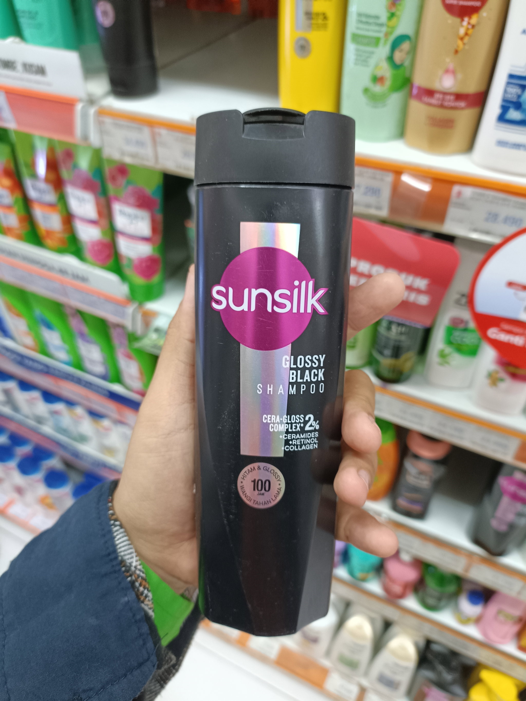 SUNSILK SHAMPOO GLOSSY BLACK 160 ML/36_0