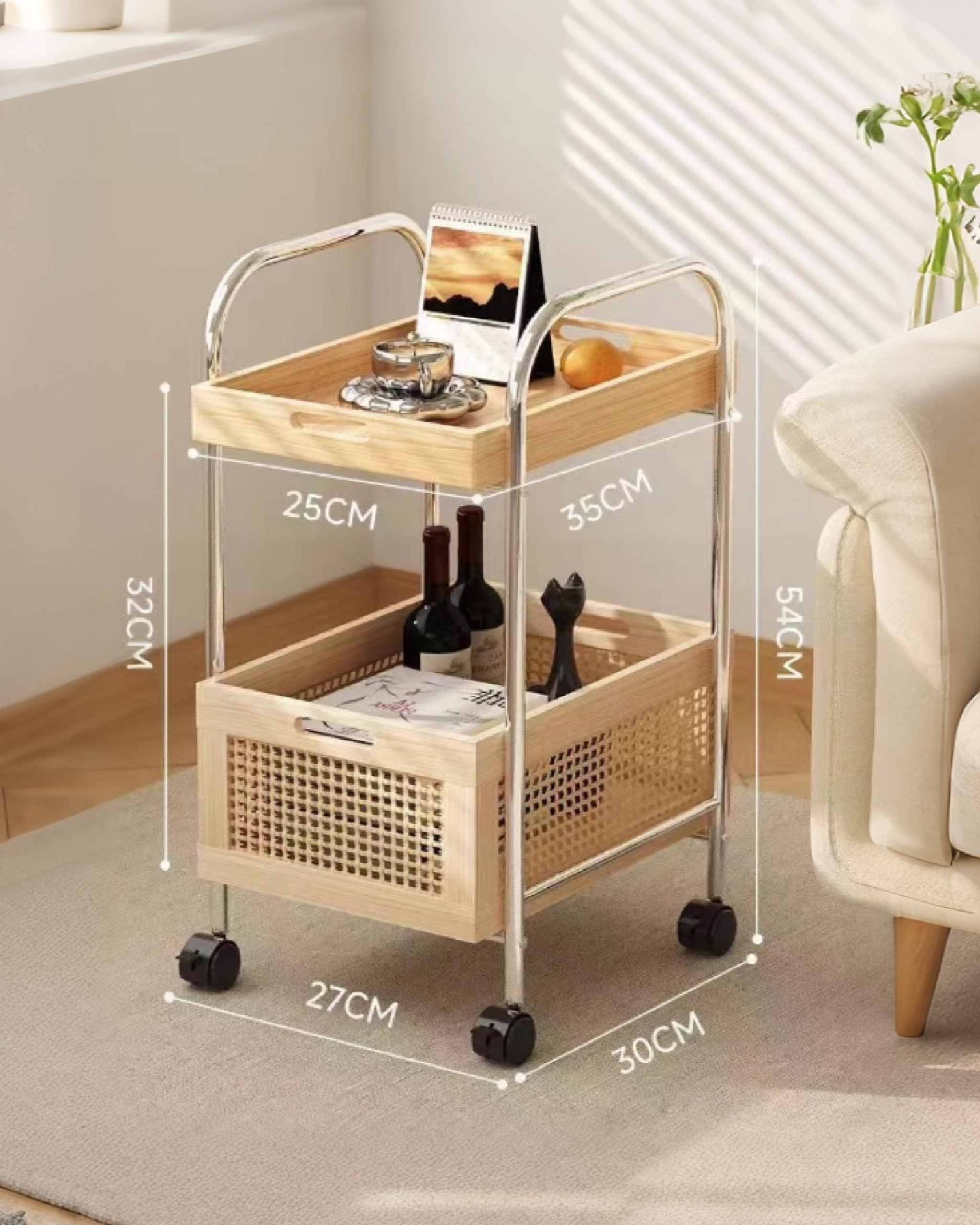 10500031 - RATTAN TROLLEY CART_0