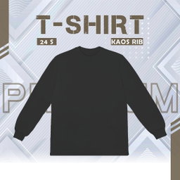 HITAM + RIB 24S - KAOS RIB