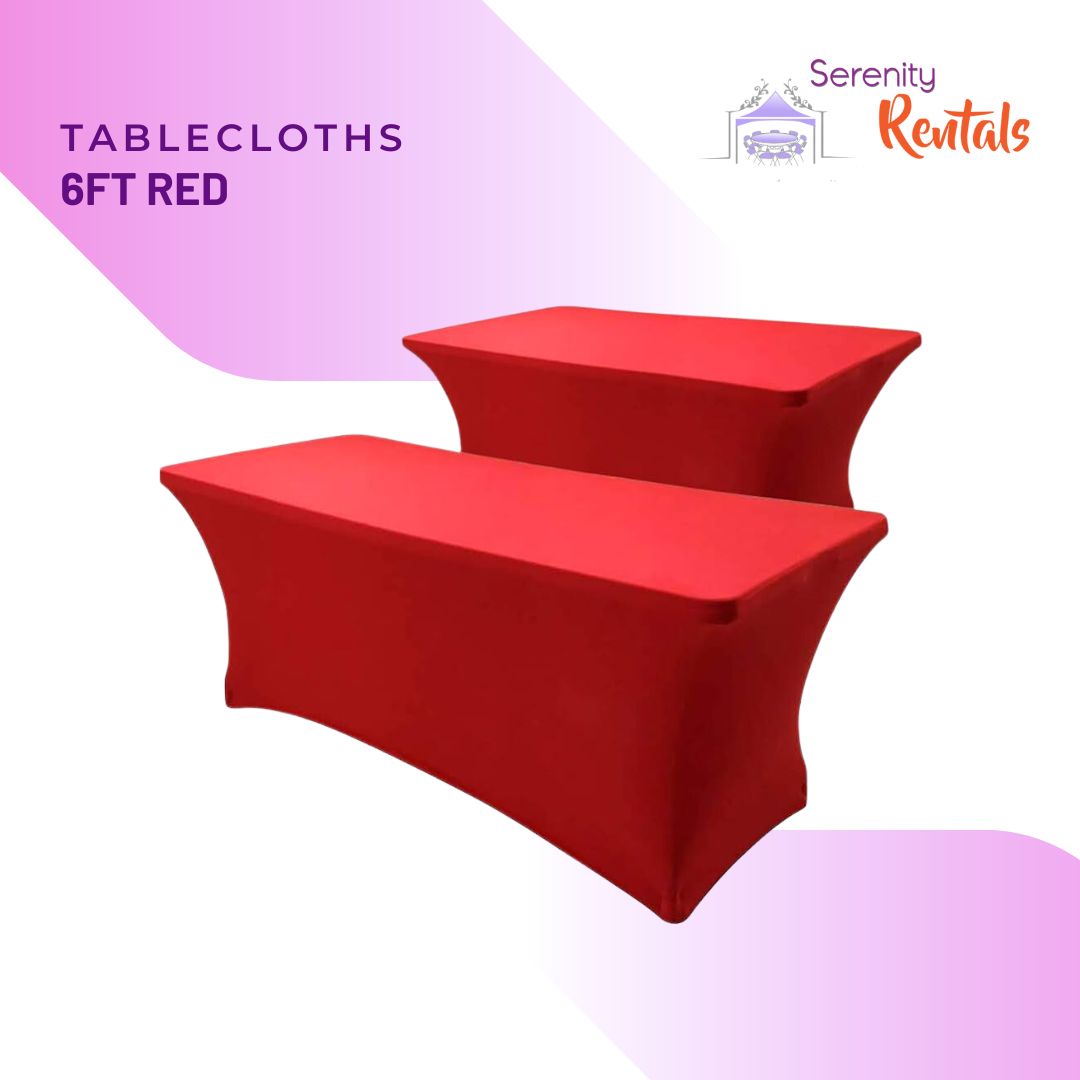 Red Table Cover (6ft)_0