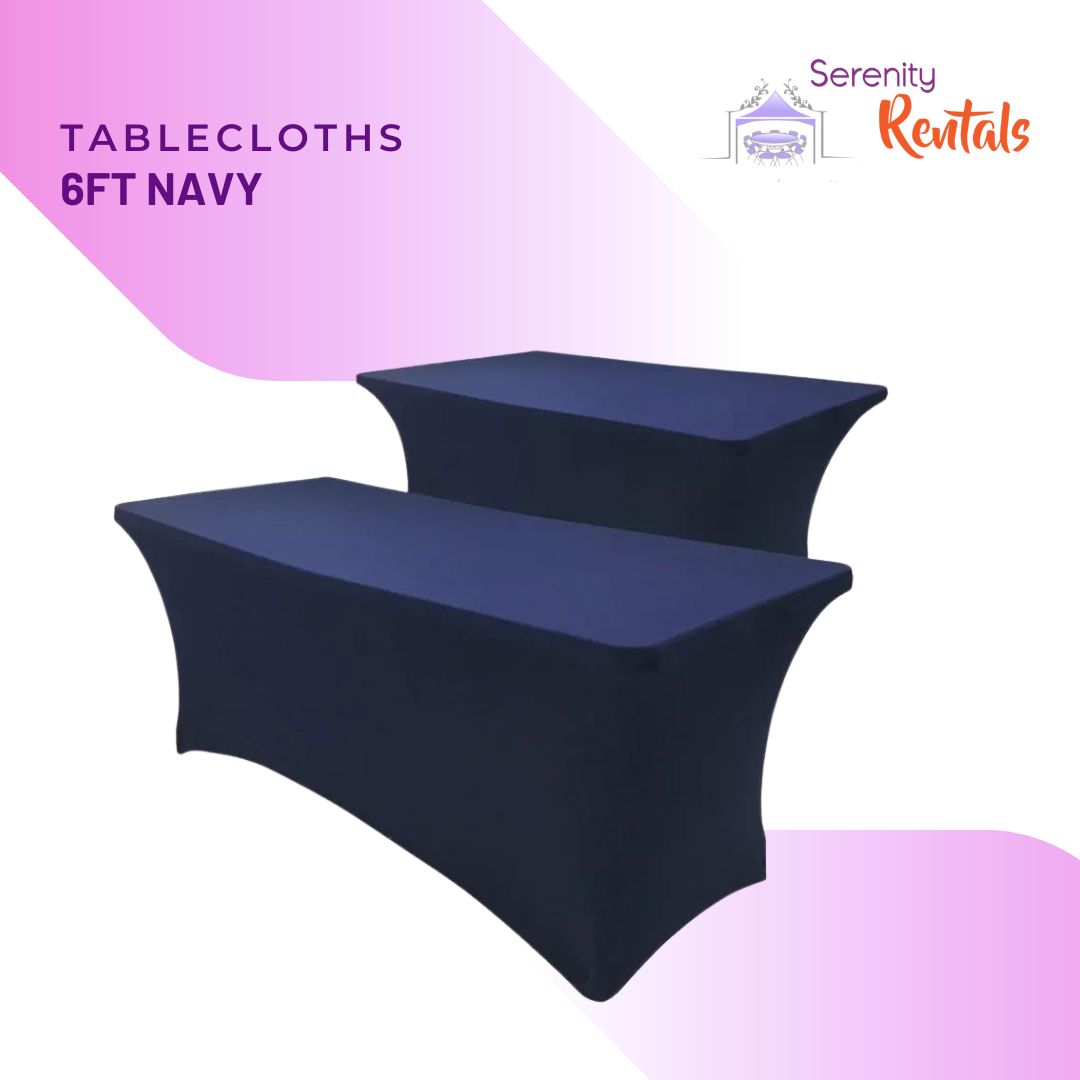 Navy Blue Table Cover (6ft)