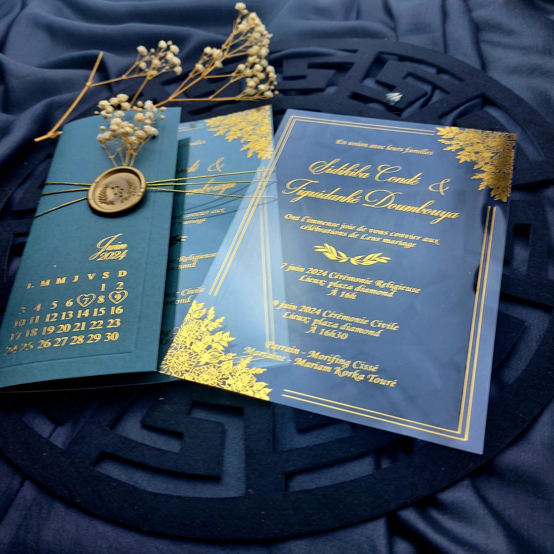 Invitations en Acrylique