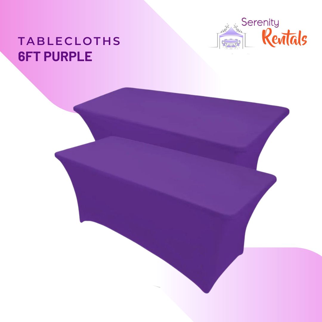 Purple Table Cover (6ft)_0