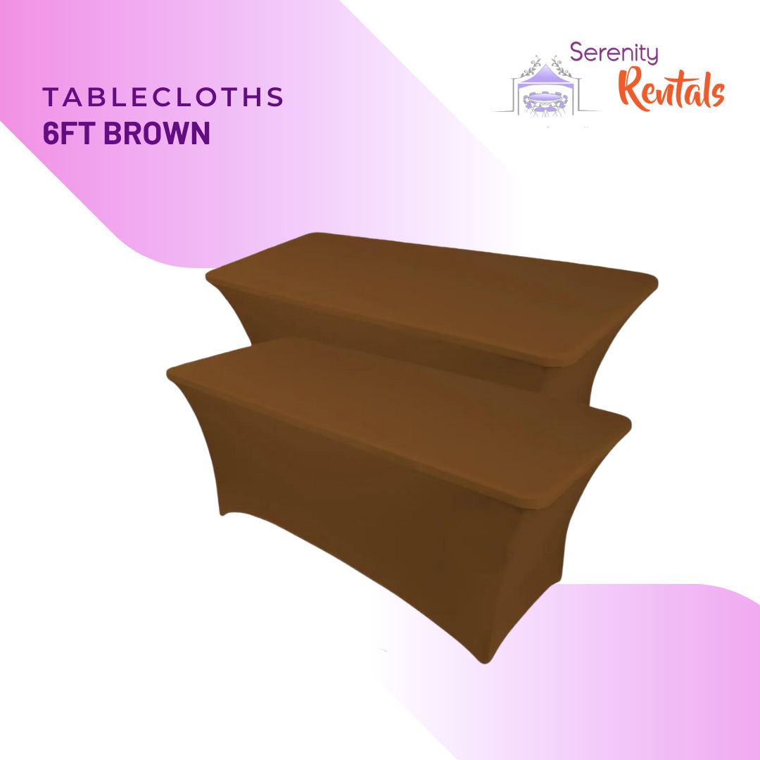 Brown Table Cover (6ft)