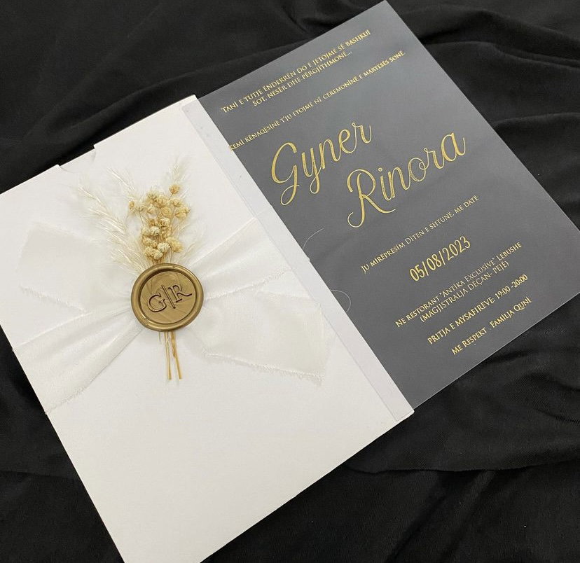Invitations en Acrylique