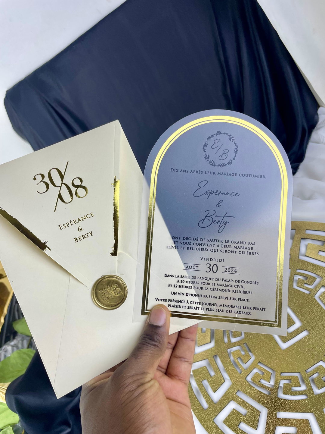 Invitations en Acrylique