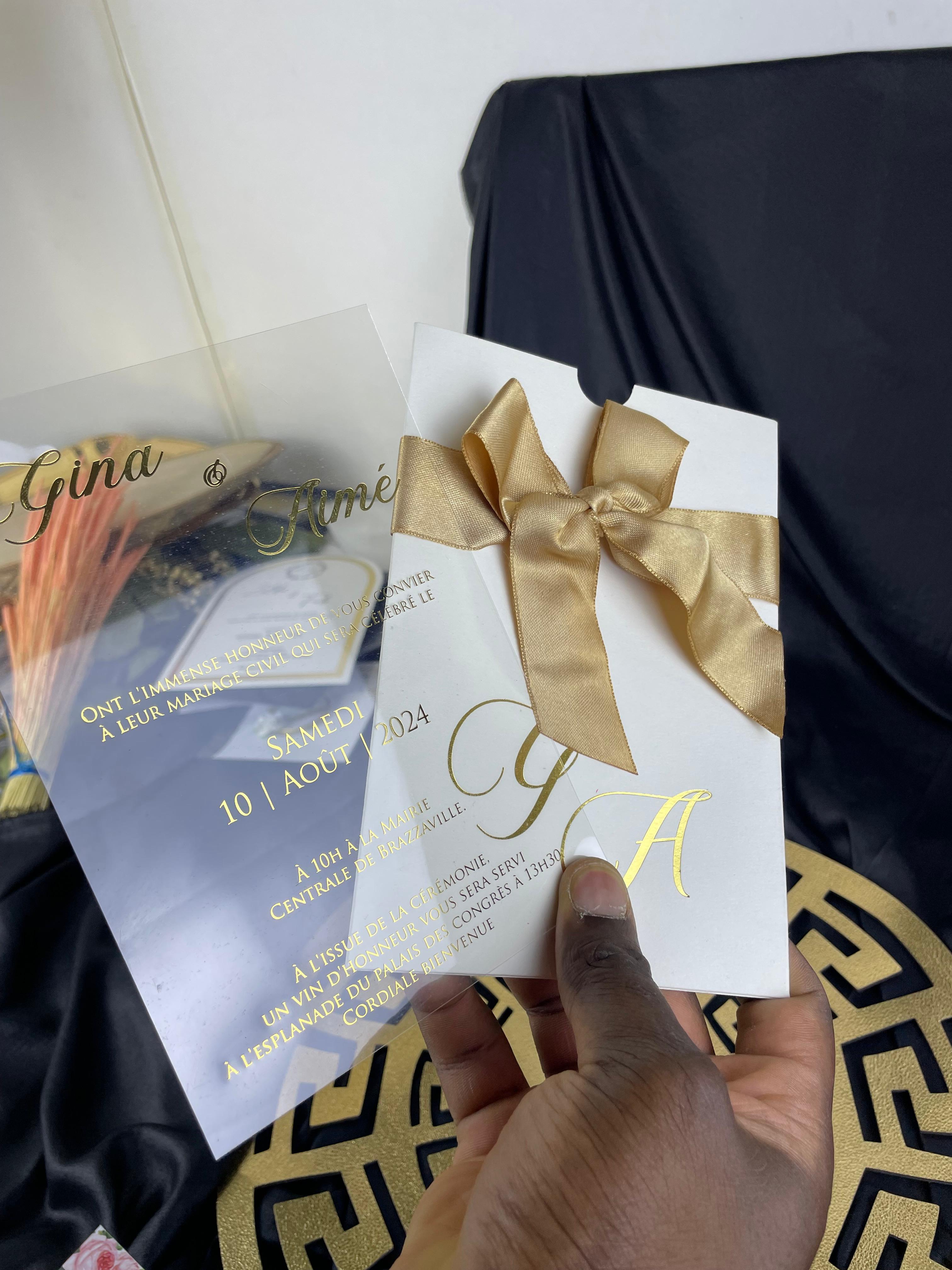 Invitations en Acrylique