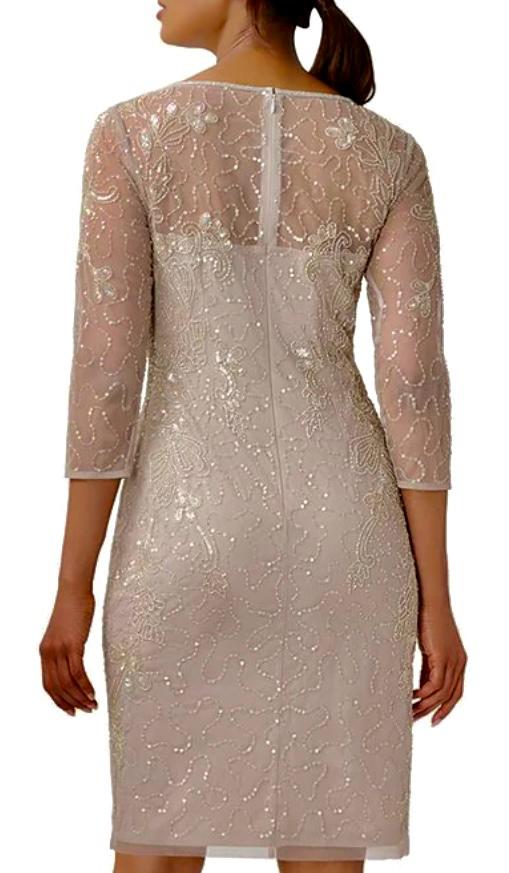 Ladies Nude Embellished  Dress_1