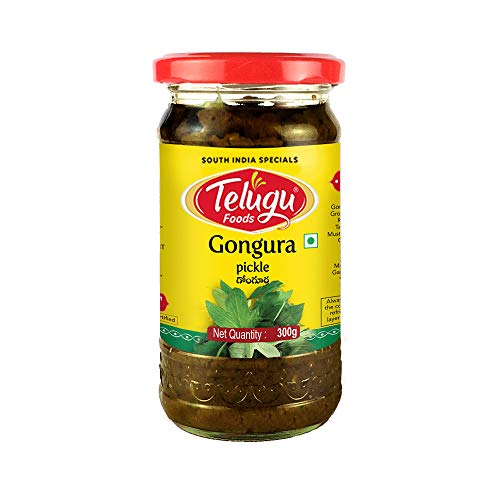 Telugu Foods Gongura Pickle (With Garlic)