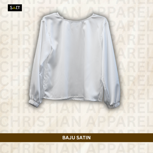 BAJU SATIN - REBANA (WHITE)