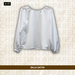 BAJU SATIN - REBANA (WHITE)