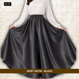 SKIRT SATIN - BLACK 