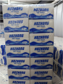 TISSUE PACK (180MM X 130MM) 4PLY X 100 SHEETS  - 6 PACKS / BAG