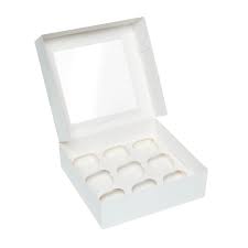 1816 CUP CAKE BOX 9 HOLES -CCB9 