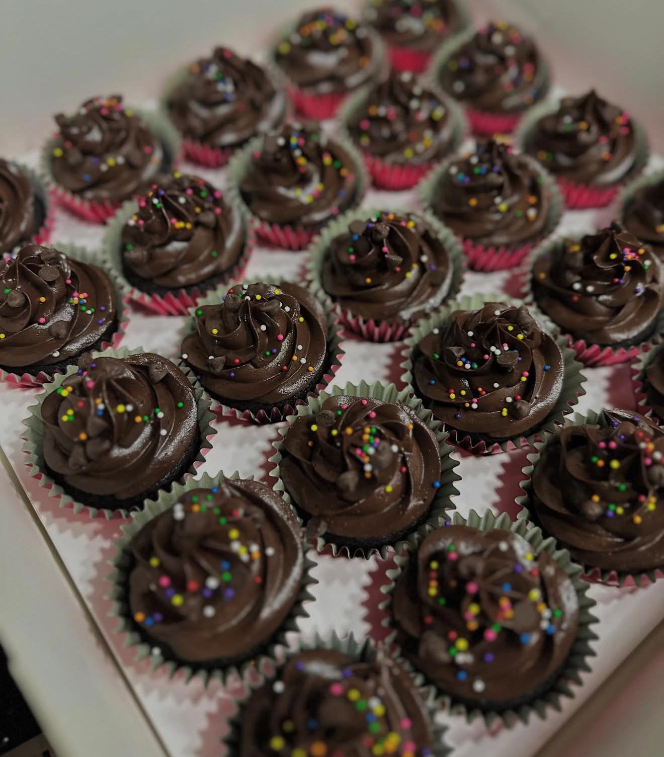 Double Choc Nutella Cupcakes