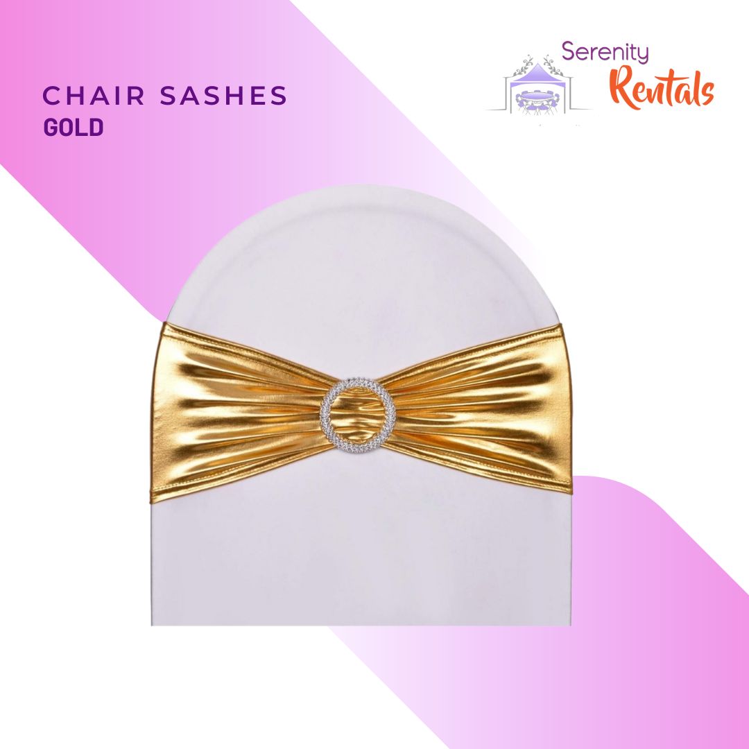 Gold Chair Sashes