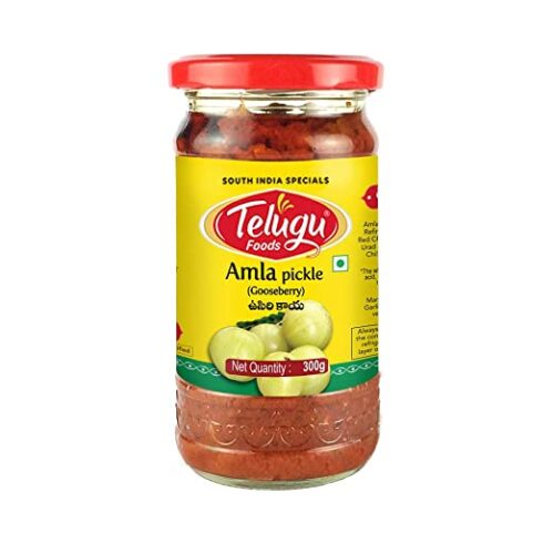 TELUGU FOODS AMLA PICKLE (WITH GARLIC)300g_0