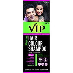 VIP Black Hair Colour Shampoo - 180ml