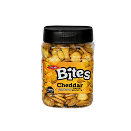 TT BITES CHEDDAR TUBS 12X250GR  
